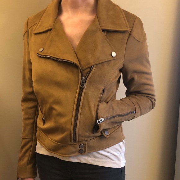 Lucky Brand Faux Suede Moto Jacket - Picture 6 of 16